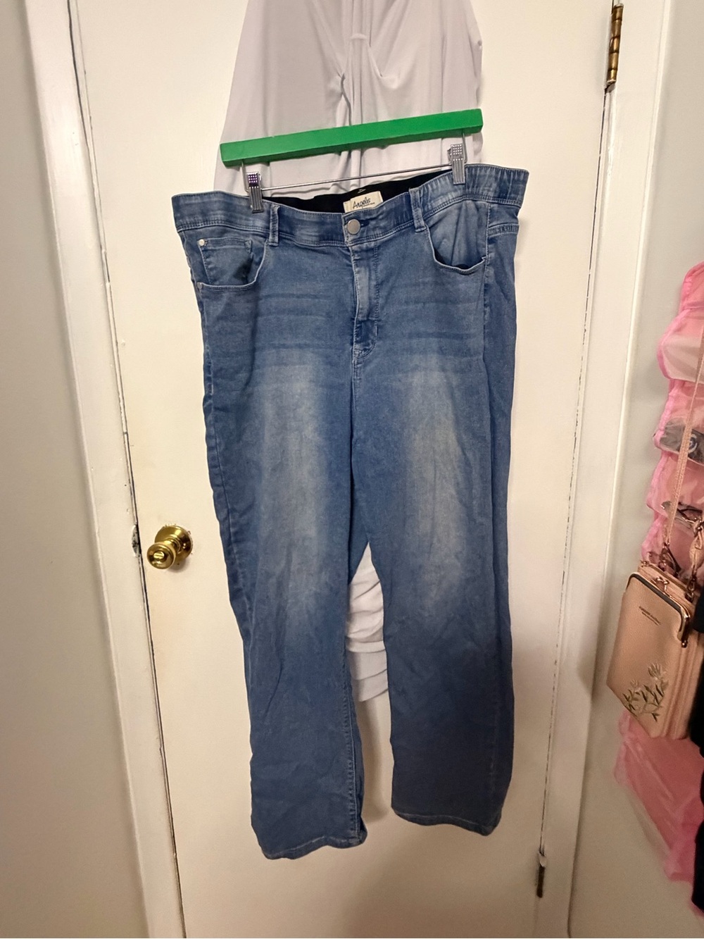 Angels Light Blue Women's Straight Leg Jeans